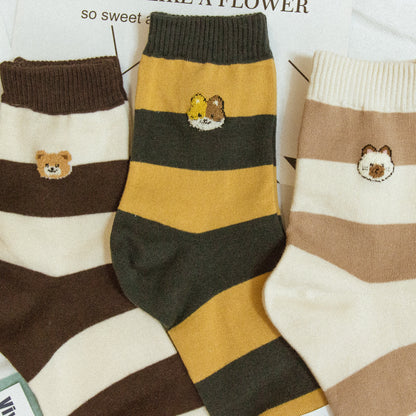 [Korea] Furry little animal socks (five colors)