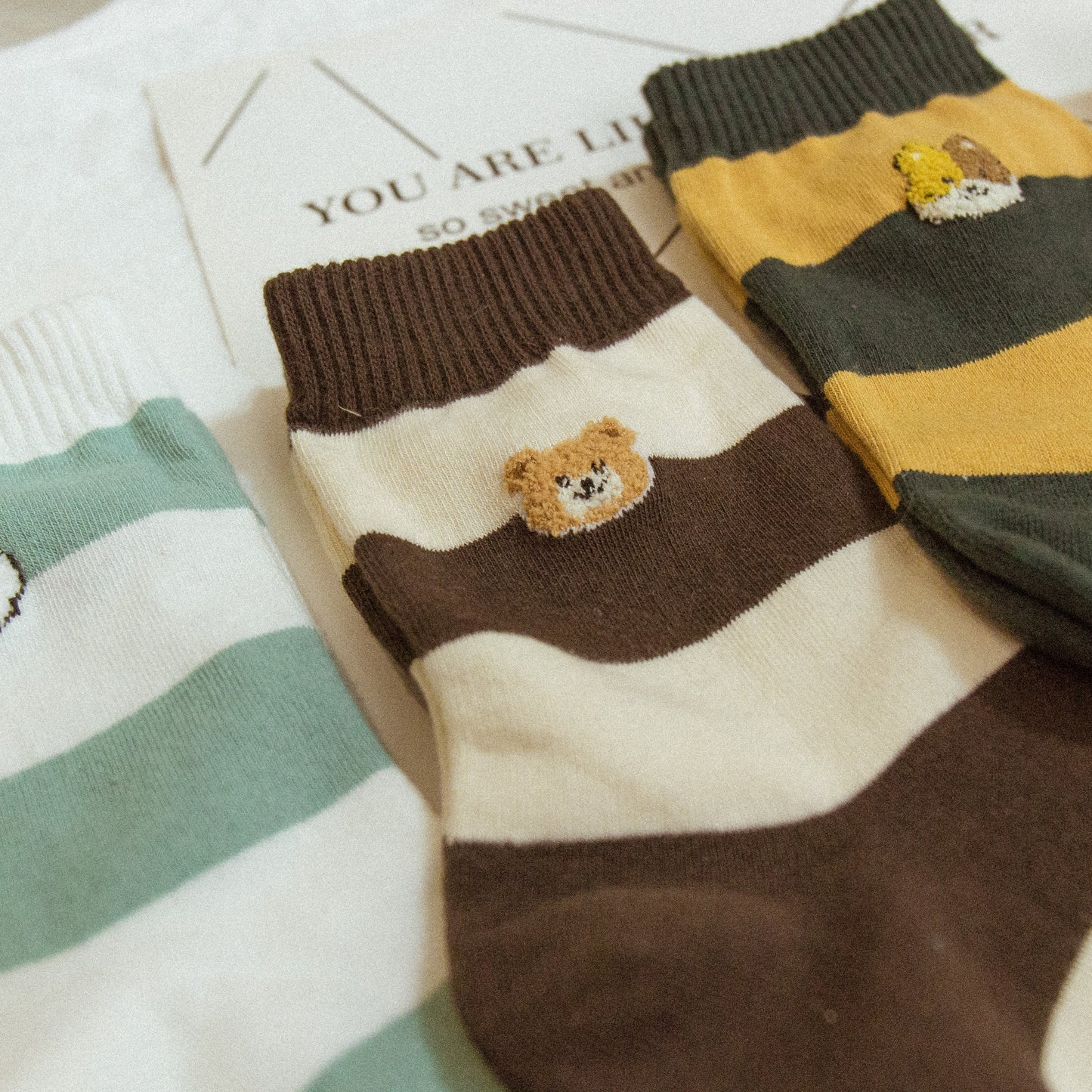 [Korea] Furry little animal socks (five colors)