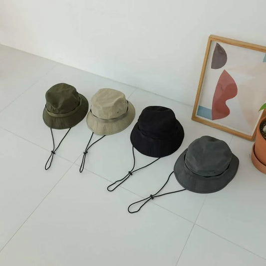 Korean drawstring fisherman hat