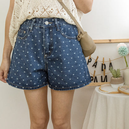 Heart short jeans