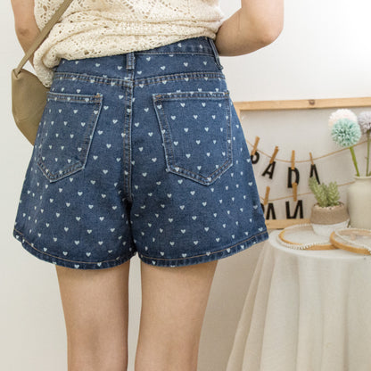 Heart short jeans