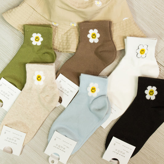 [Direct delivery from Korea] Huahua Hahaha Socks (six colors)