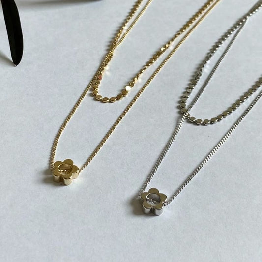 [Direct delivery from Korea] Two-piece set of Bodhi Flower Necklace