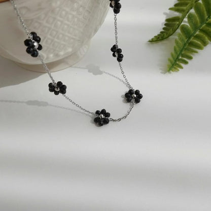 [Direct delivery from Korea] Flower beads necklace (three colors)