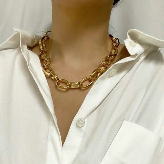 [Direct delivery from Korea] Solid color chain necklace (two colors)