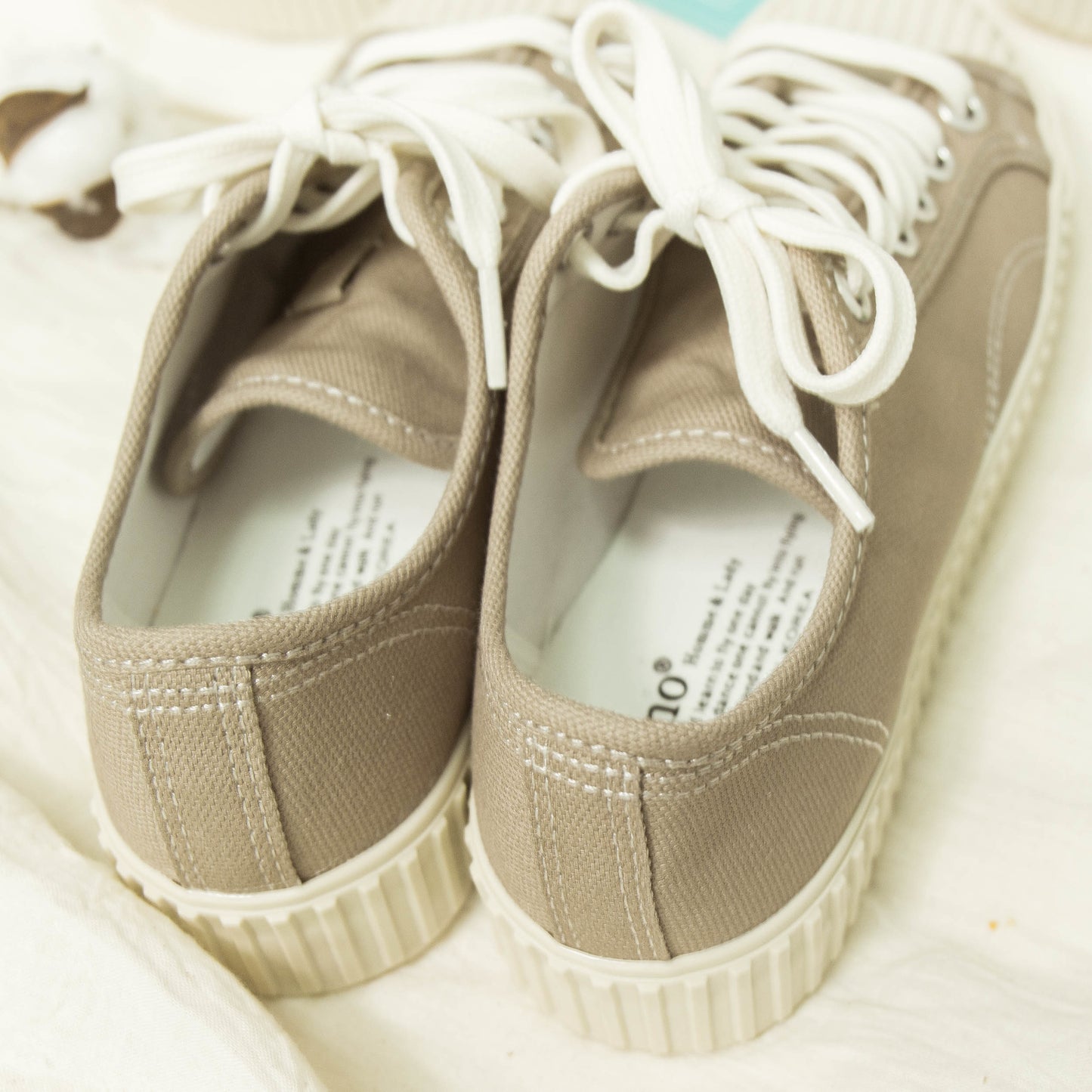 [Direct delivery from Korea] Topstitched Cookie Cloth Shoes (Four Colors) (Pre-order)